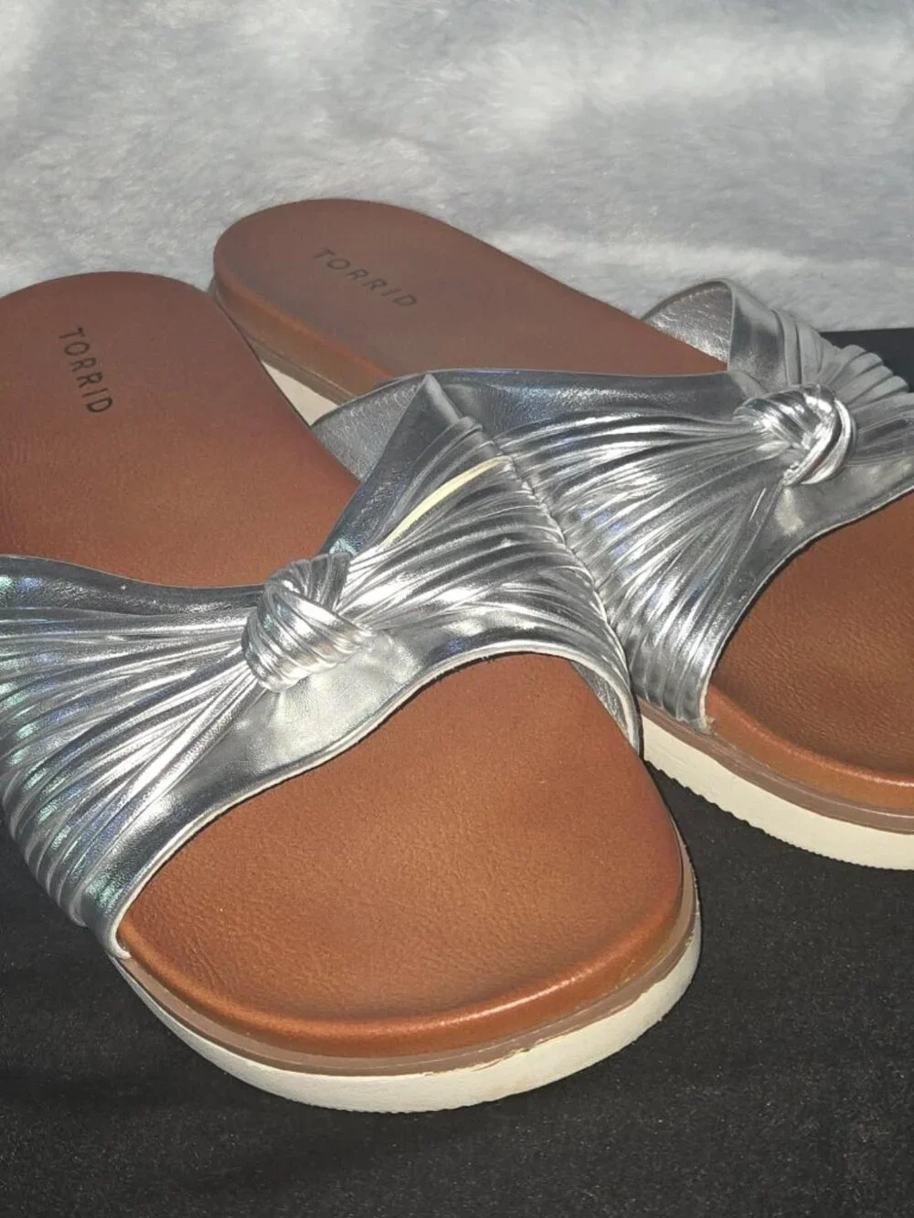 Torrid twist knot slide sandals